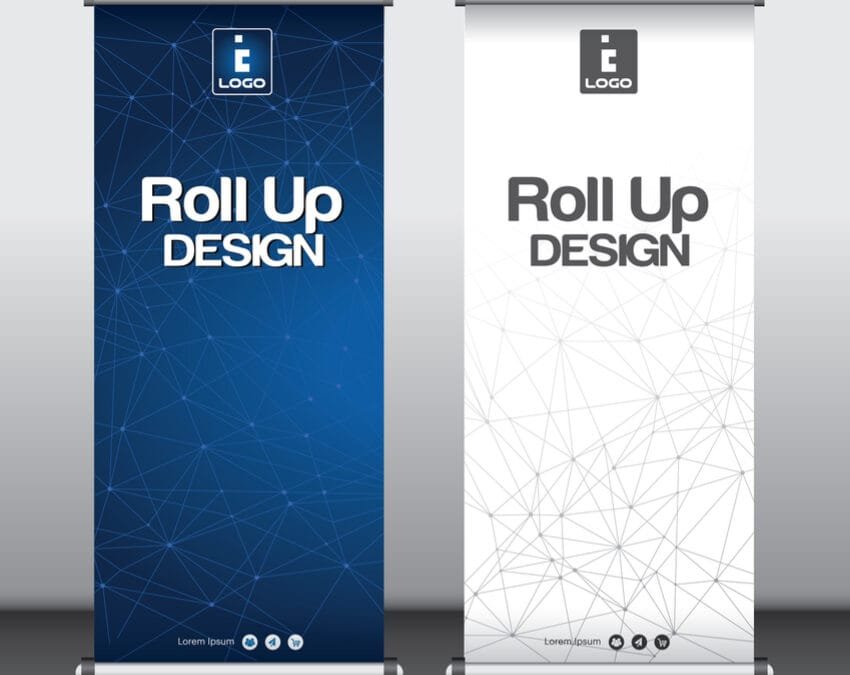 banner stands for a trade show