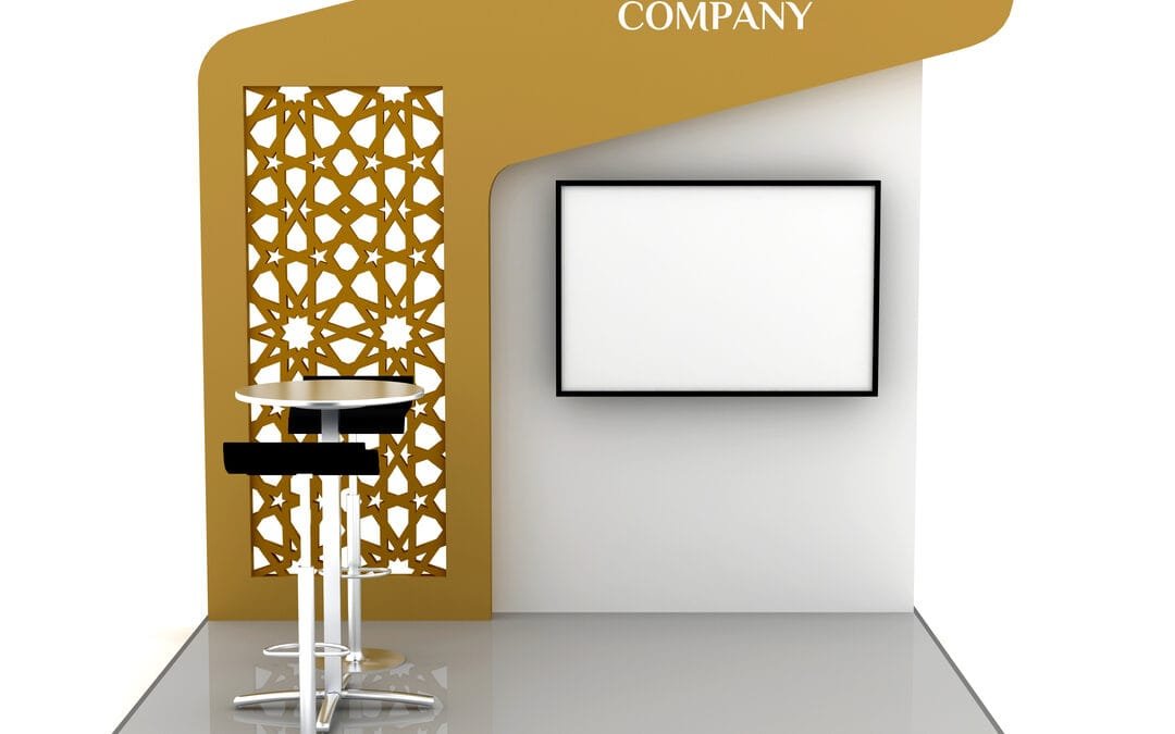 Rendering of a nice 10x10 expo display booth