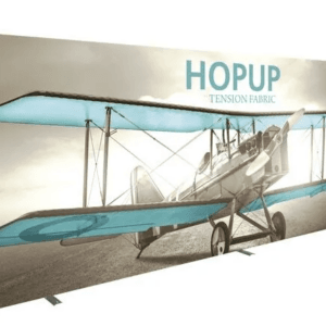 HOPUP 20FT STRAIGHT FULL HEIGHT TENSION FABRIC DISPLAY
