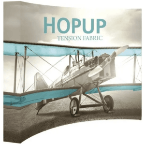 HOPUP 10FT CURVED FULL HEIGHT TENSION FABRIC DISPLAY