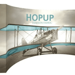 HOPUP 15FT CURVED FULL HEIGHT TENSION FABRIC DISPLAY
