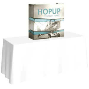HOPUP 2.5FT STRAIGHT TABLETOP TENSION FABRIC DISPLAY