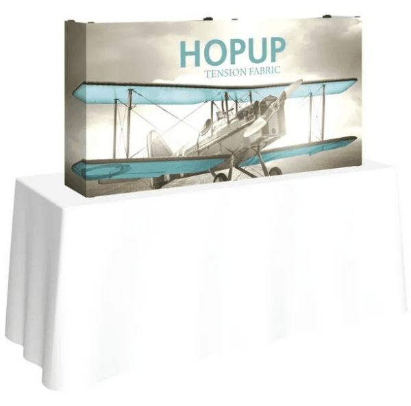 HOPUP 5FT STRAIGHT TABLETOP TENSION FABRIC DISPLAY