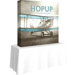 HOPUP 5FT STRAIGHT SQUARE TABLETOP TENSION FABRIC DISPLAY
