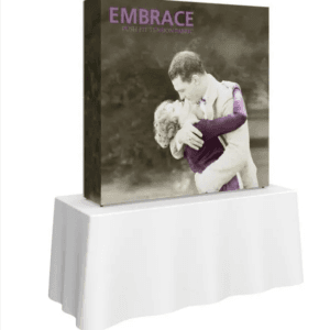 EMBRACE 5FT SQUARE TABLETOP PUSH-FIT TENSION FABRIC DISPLAY