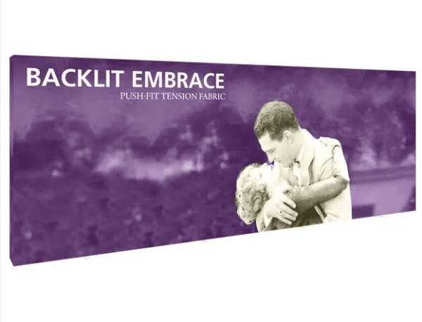 EMBRACE 20FT BACKLIT FULL HEIGHT PUSH-FIT TENSION FABRIC DISPLAY