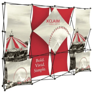 XCLAIM 10FT FABRIC POPUP DISPLAY KIT 01