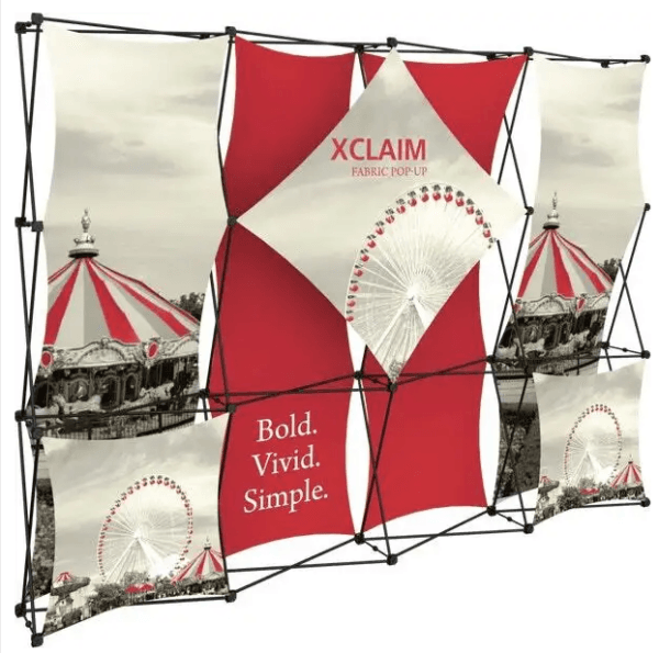XCLAIM 10FT FABRIC POPUP DISPLAY KIT 01
