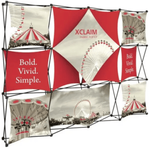 XCLAIM 10FT FABRIC POPUP DISPLAY KIT 06