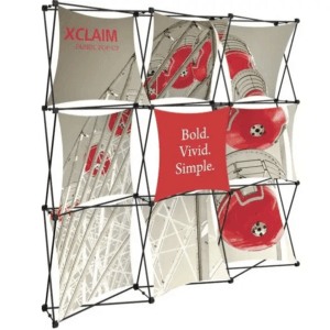 XCLAIM 8FT FABRIC POPUP DISPLAY KIT 01