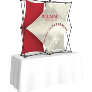 XCLAIM 5FT TABLETOP FABRIC POPUP DISPLAY KIT 02